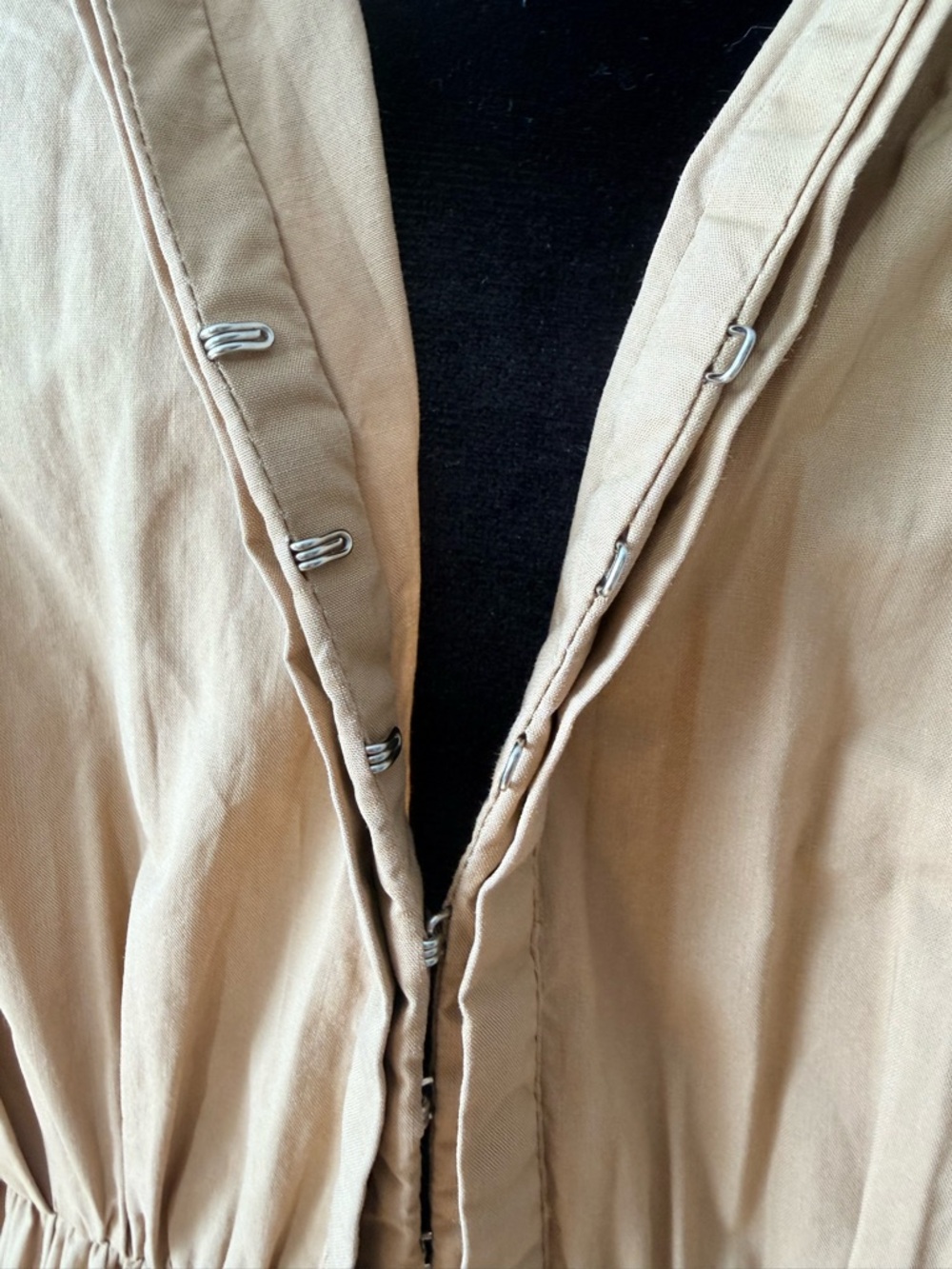 Rebecca Taylor Tan Short-Sleeve Gathered-Waist Mini Dress - Picture 4 of 5